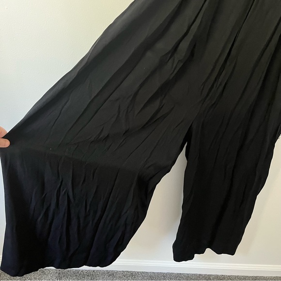 Vintage 90s Goth Express Black Rose Maxi Y2K Jumpsuit Black 13 / 14 - Picture 6 of 13